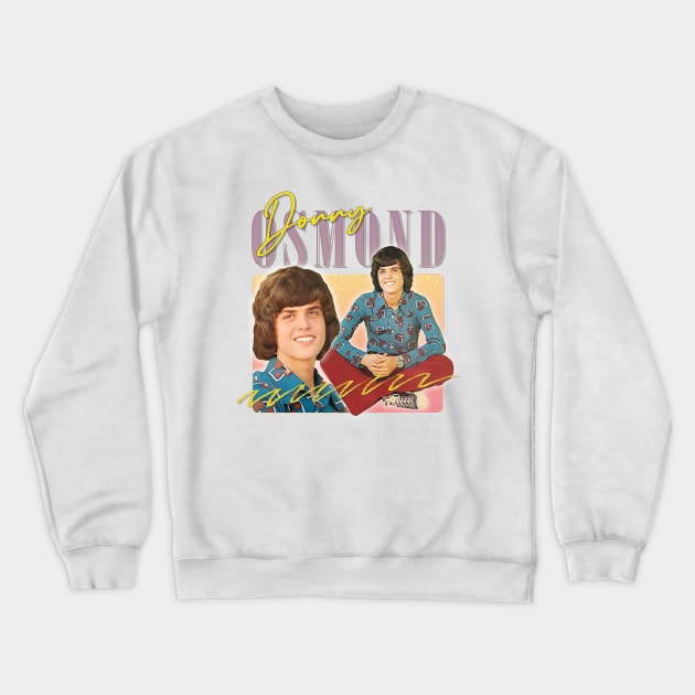 Donny Osmond / Retro 70s Aesthetic Fan Design Crewneck Sweatshirt by DankFutura